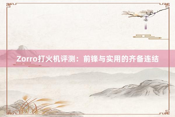 Zorro打火机评测：前锋与实用的齐备连结